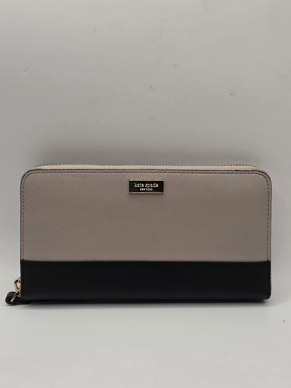 Kate Spade New York Two-Tone Saffiano Leather Zip-Around Continental Wallet
